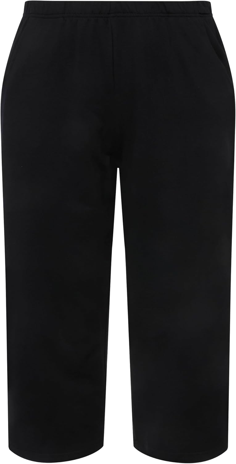 Detalle de Pantalon de jogging Femme Grandes Tailles 7/8 – Ulla Popken, jambe droite, taille élastique (641038)