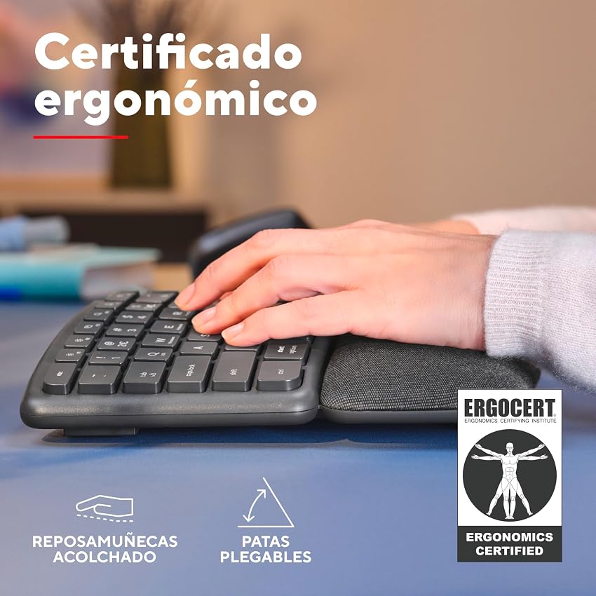 Thumbnail 3 de Trust Arvia Teclado ergonómico Bluetooth 2 años