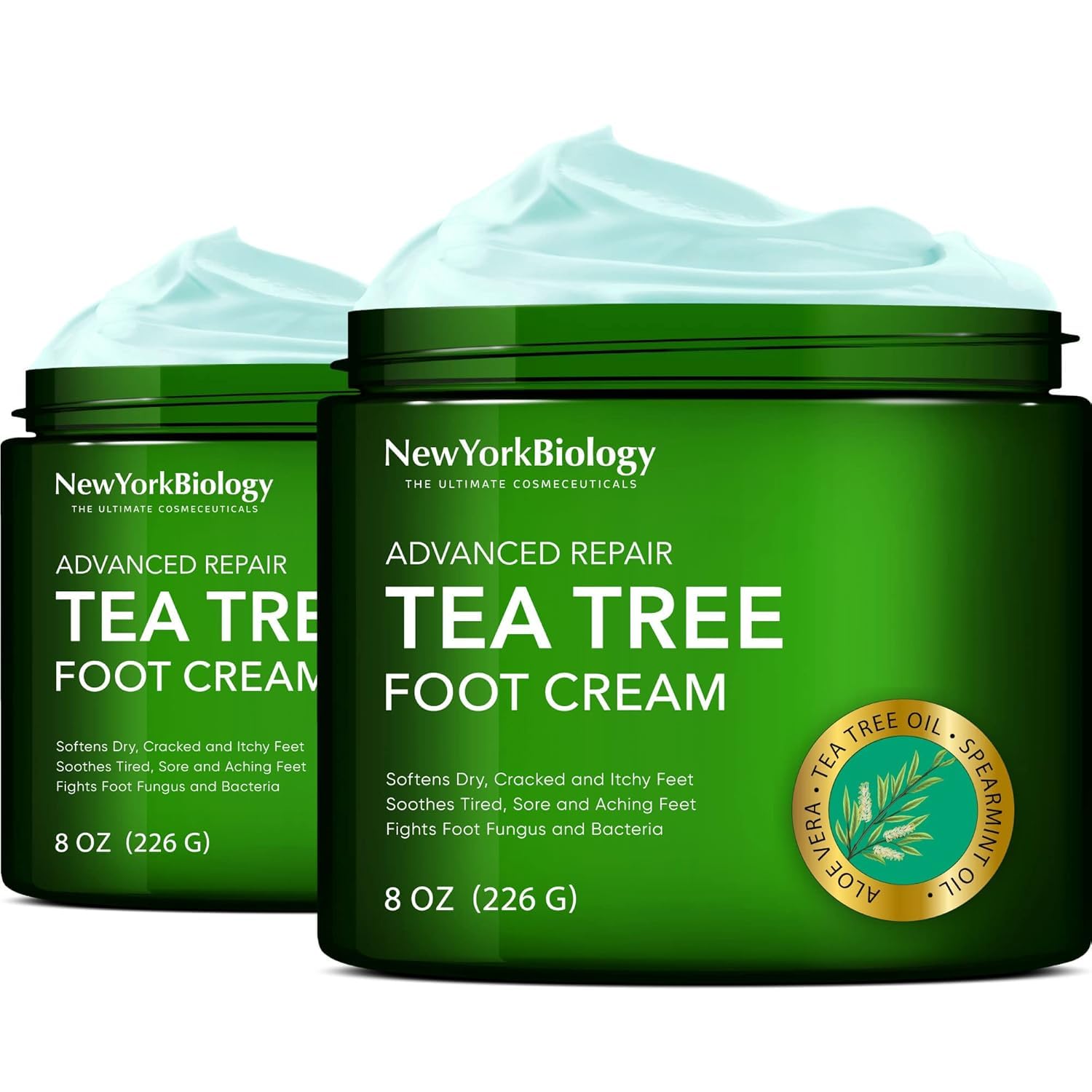 Detalle de New York Biology Tea Tree Foot Cream 8 oz