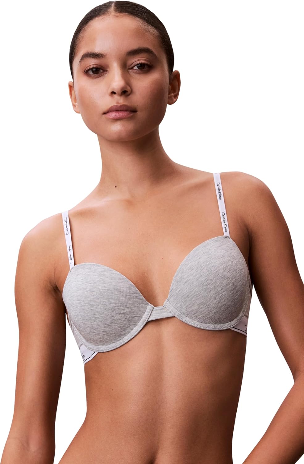 Thumbnail 1 de Calvin Klein Women’s Lightly Lined Demi Cup Bra with Logo Band