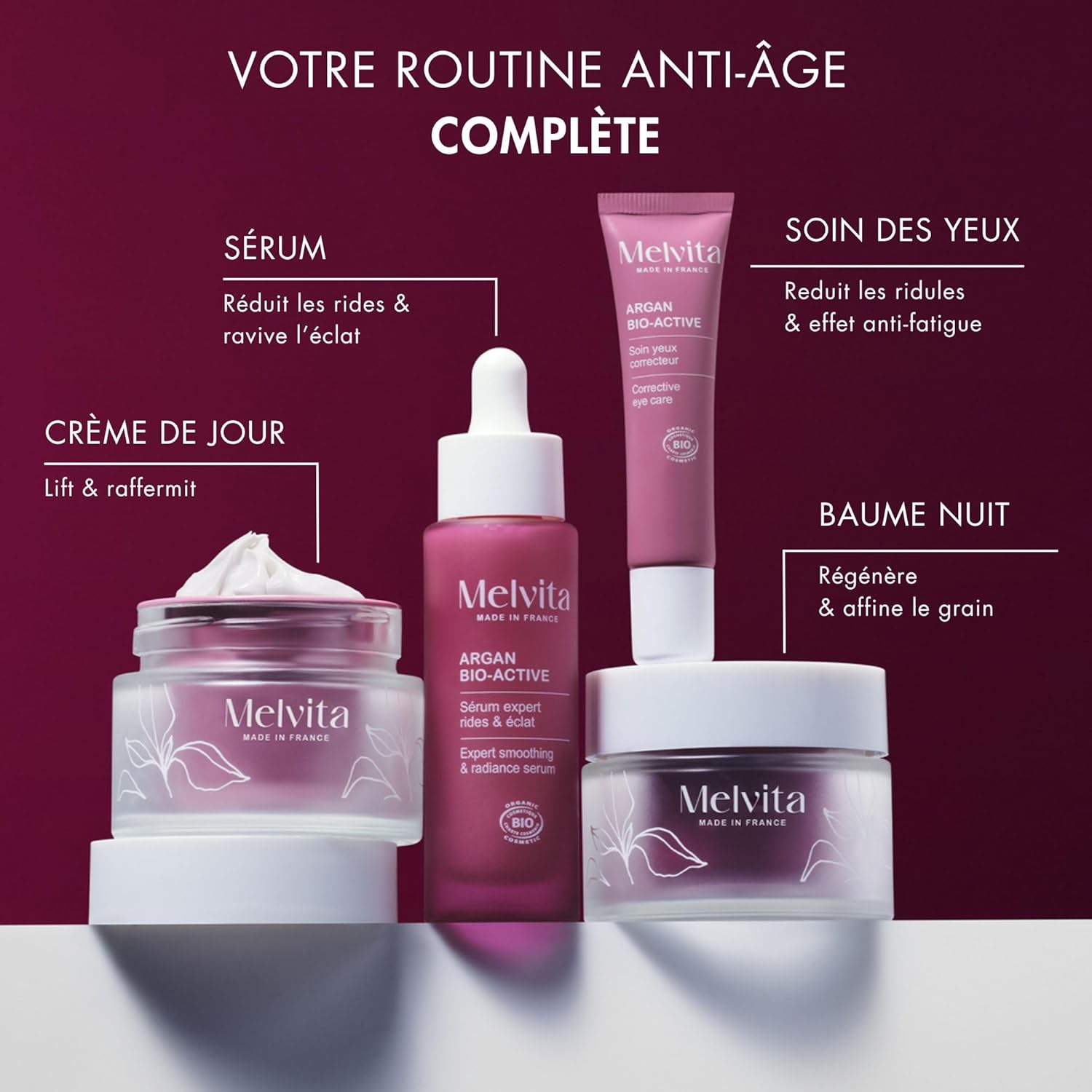 Thumbnail 4 de Melvita Soins Anti-Âge Argan Bio Active Visage – baume régénérant de nuit, effet reposé