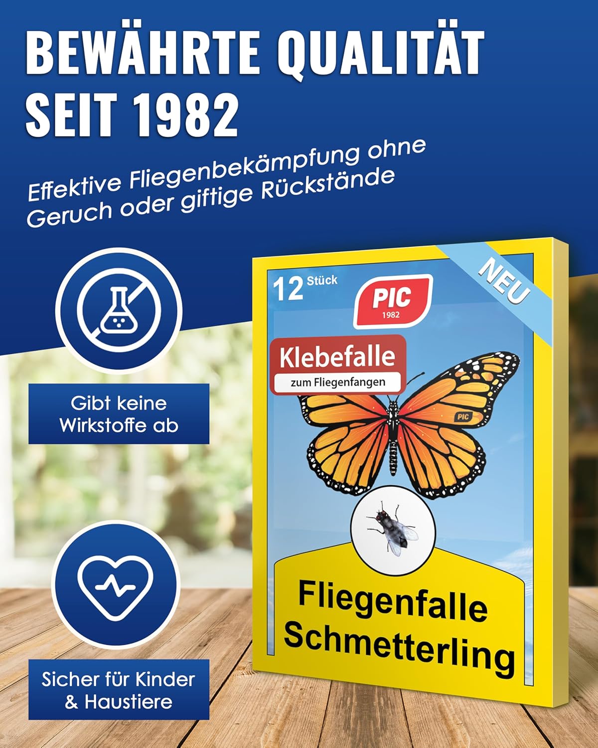Thumbnail 5 de PIC Fliegenfalle Innenbereich 12er für Fenster