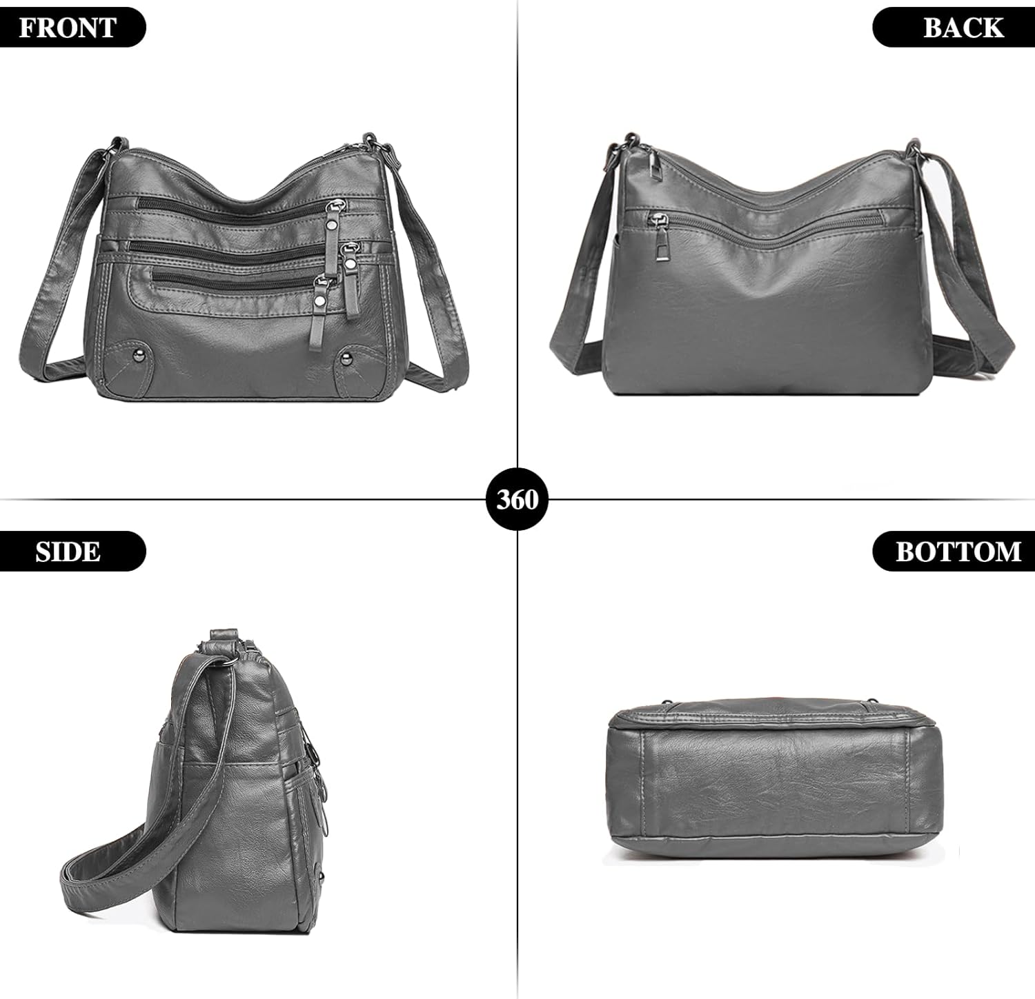 Detalle de ModaZeal Soft PU Leather Crossbody Bag for Women