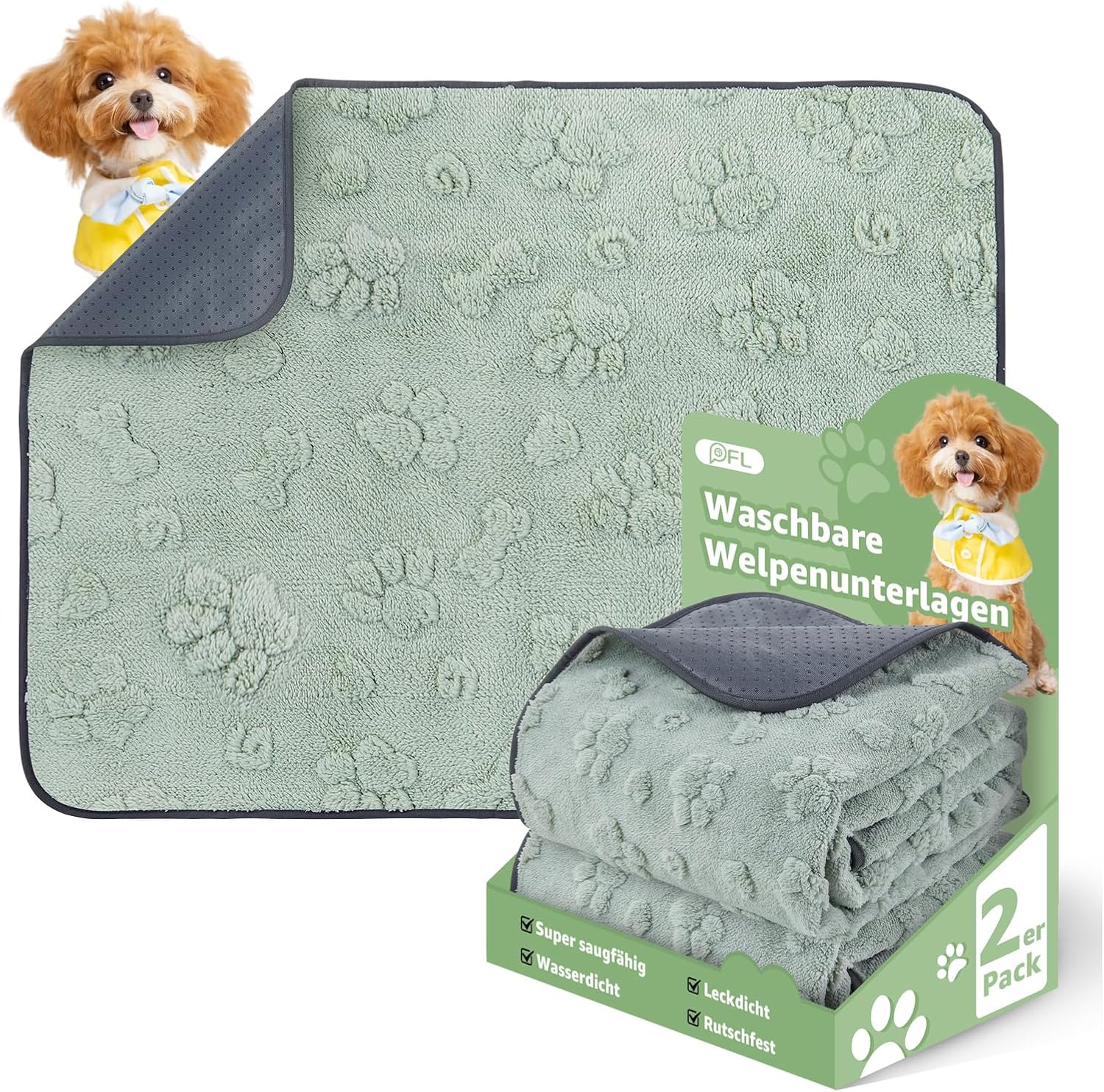 Detalle de PICK FOR LIFE Puppy-Pads 92x80 cm fürs Training