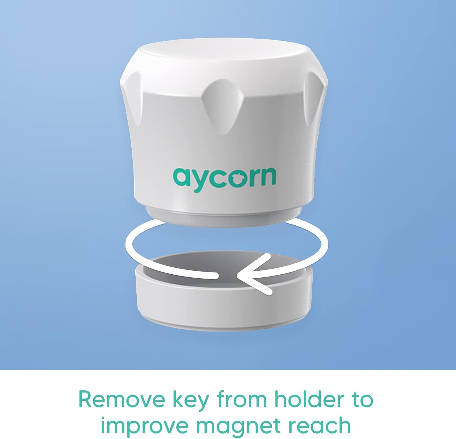 Detalle de AYCORN Replacement Keys 2X for Magnetic Safety Cupboard Locks – Spare Keys for UK Use