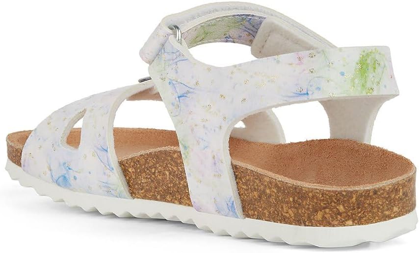 Detalle 2 de Geox Mädchen J Adriel Girl C Sandalen mit Klettverschluss – Lederinnenfutter und flexible Gummisohle