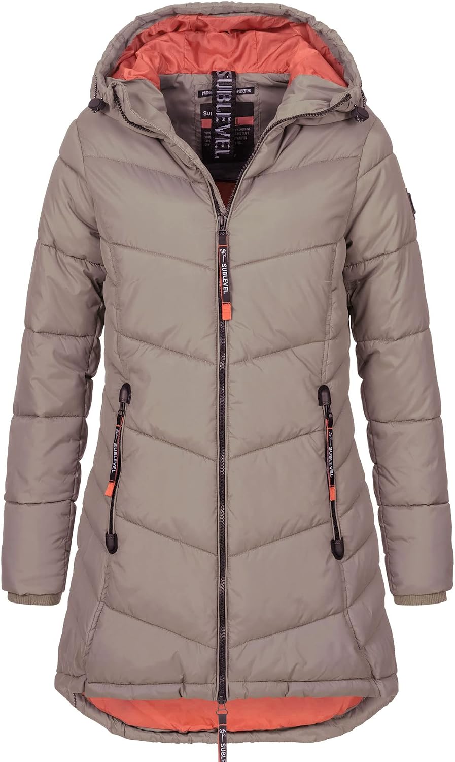 Detalle de Sublevel Übergangsjacke Damen in Hellbraun XL