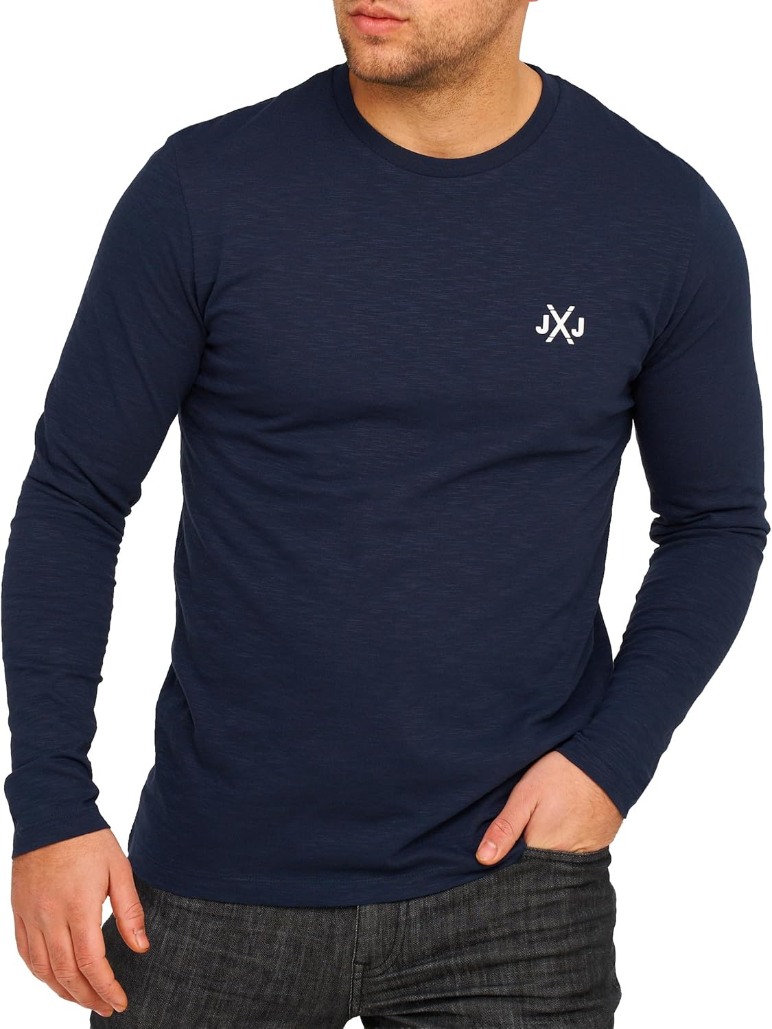 Thumbnail 6 de Jack & Jones Infinity Herren Langarmshirt Rise Infinity O-Neck T-Shirt