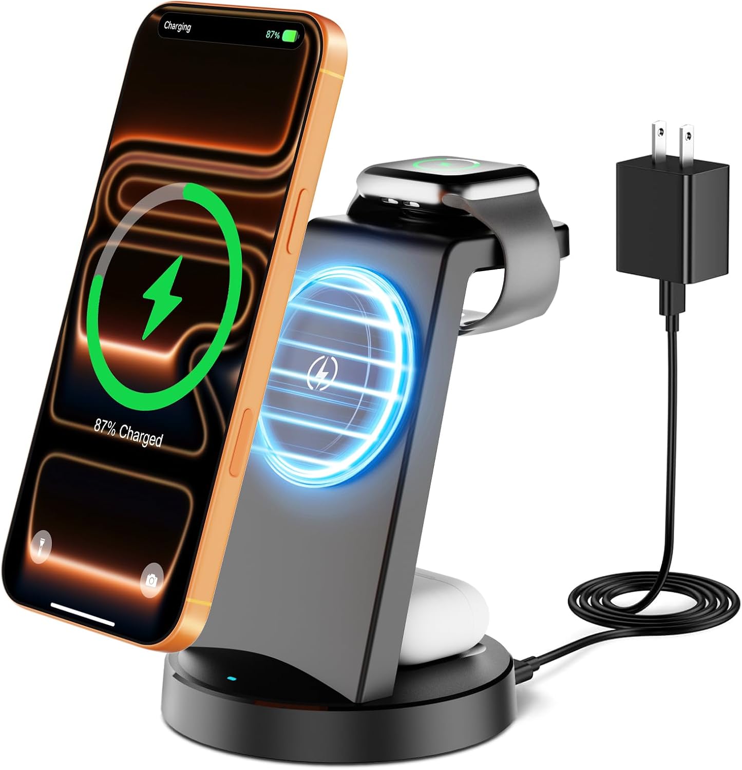 Detalle de 3-in-1 Wireless Charging Station 25W