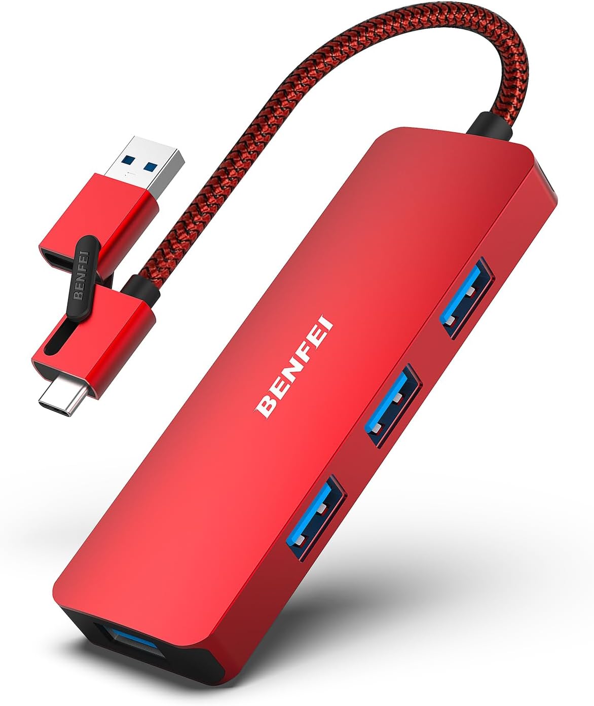 Detalle de BENFEI HUB USB 3.0 Hub USB C 4 porte