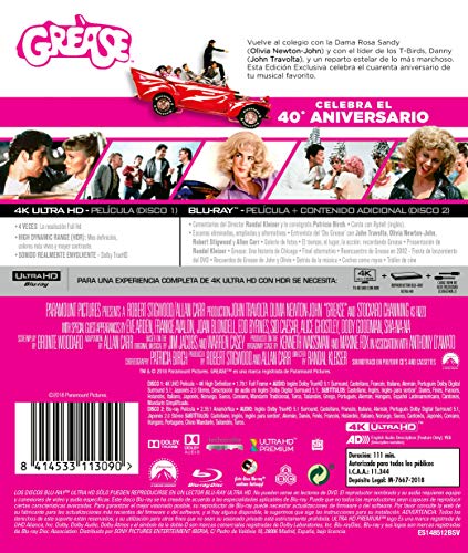 Detalle 1 de Grease 1 Blu-ray 4K Ultra-HD 📀