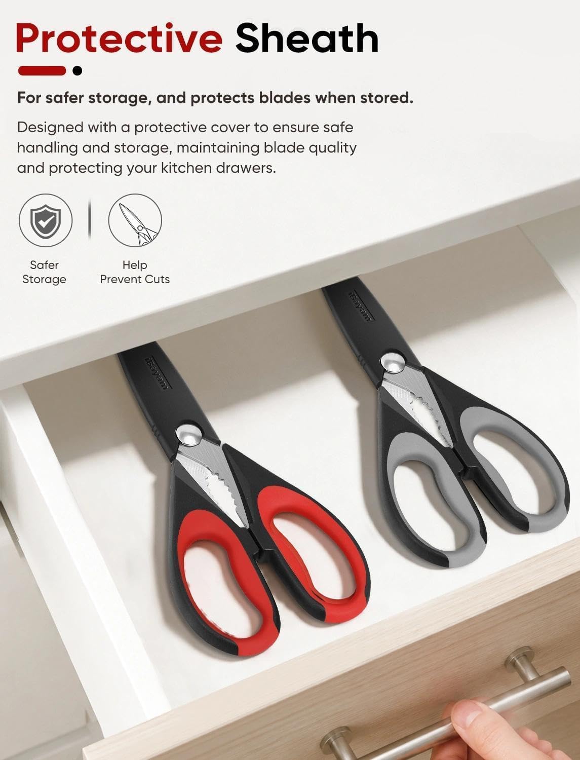 Thumbnail 6 de Kitchen Shears 2-Pack multipurpose scissors for meat ✂