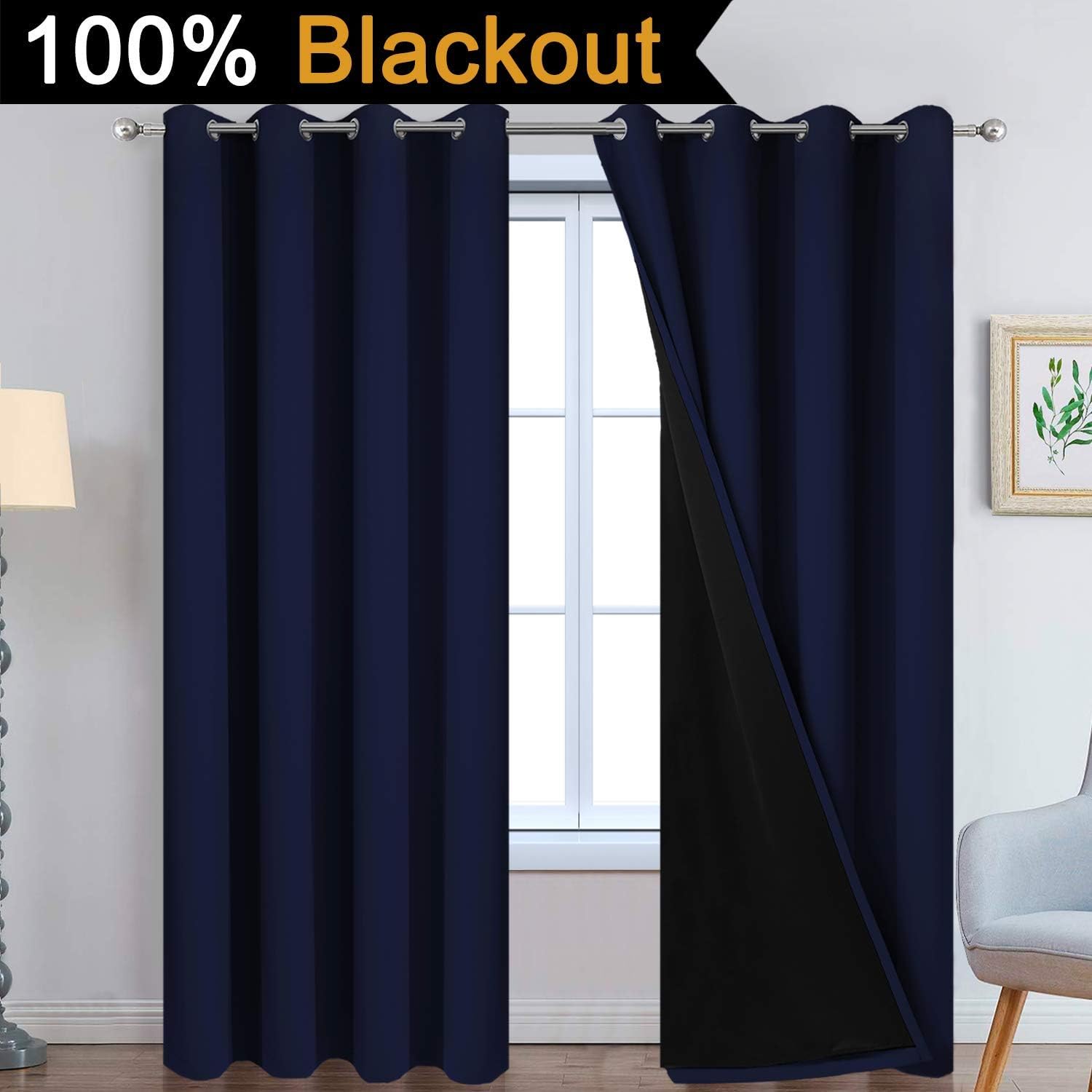 Thumbnail 1 de Yakamok Blackout Curtains 84 Inches