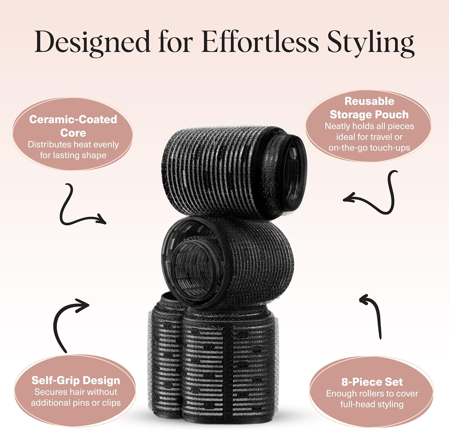 Detalle de Kitsch Ceramic Hair Rollers