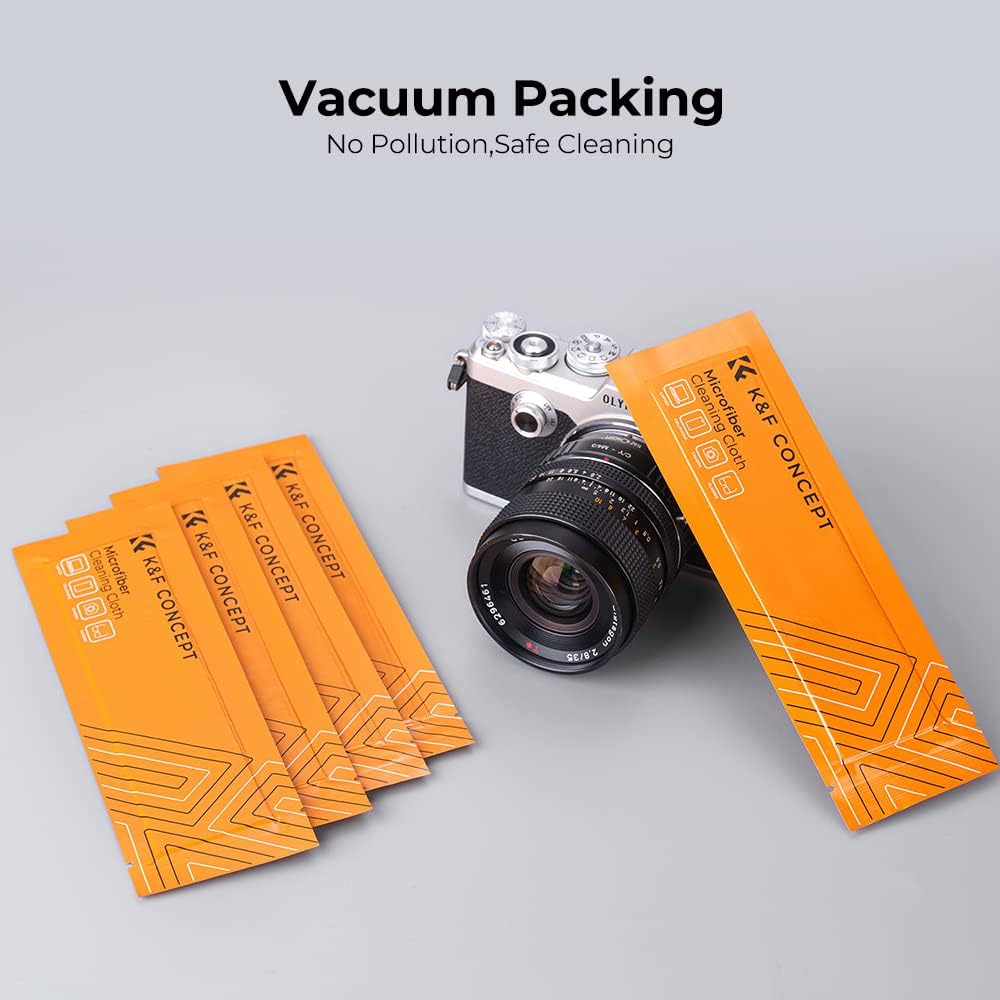 Thumbnail 1 de K&F CONCEPT 10er Set Mikrofaser-Reinigungstücher (je 15 × 15 cm), einzeln vakuumverpackt