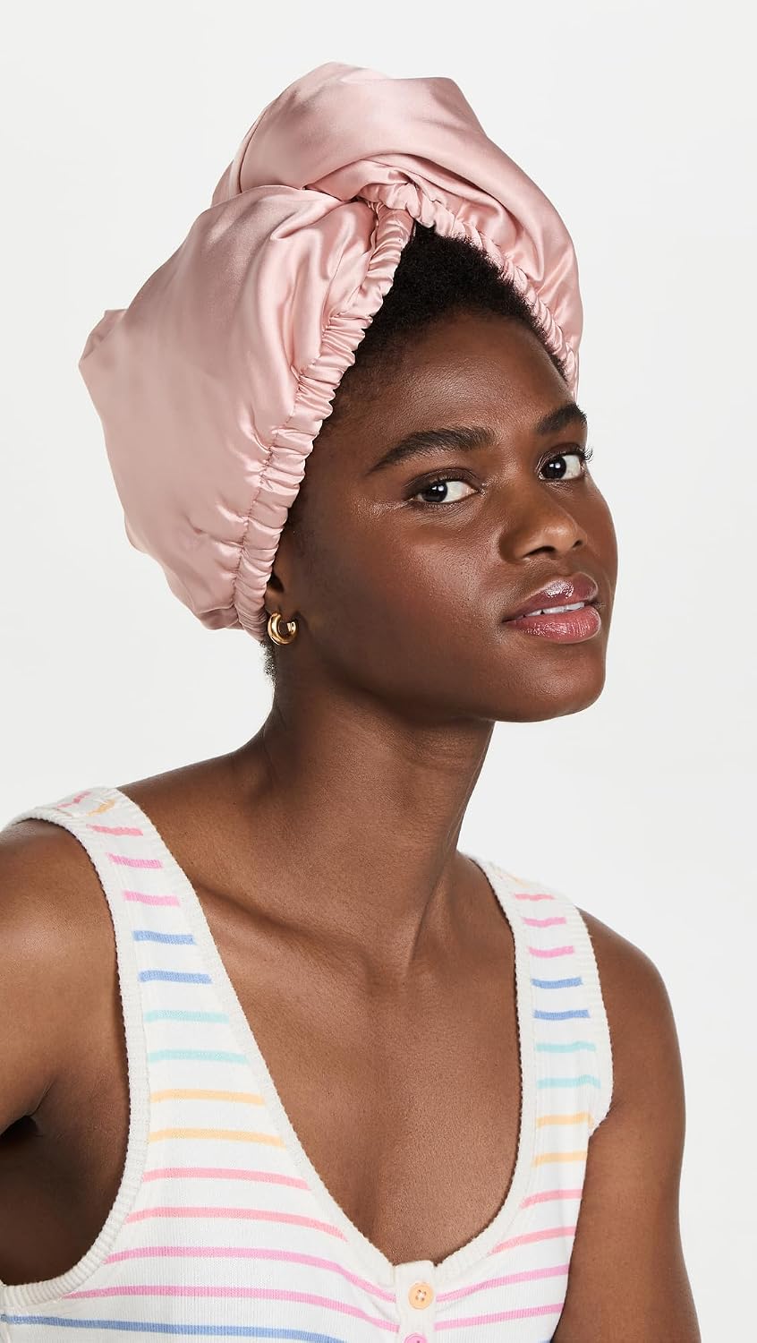 Detalle 2 de Kitsch Satin Microfiber Hair Towel Wrap Blush