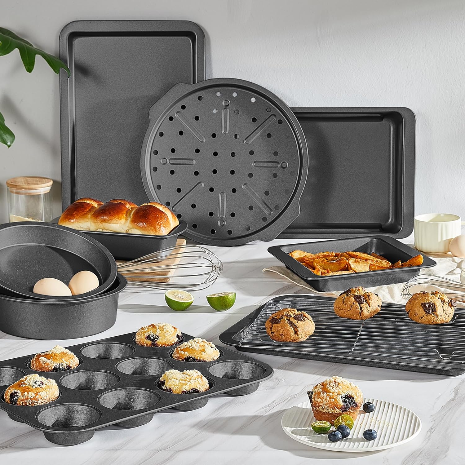 Detalle 2 de HONGBAKE Bakeware Sets 10-Piece