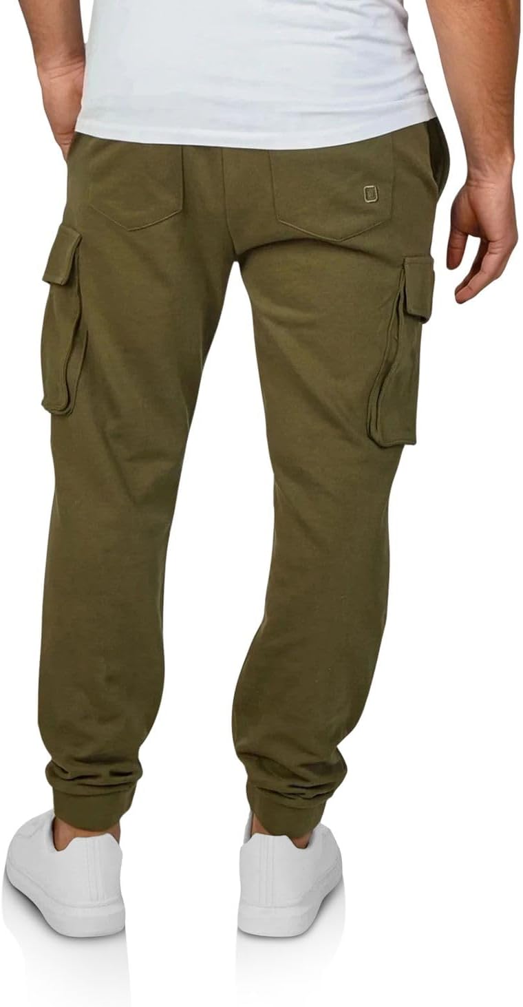 Detalle 2 de riverso RIVLoris pantaloni cargo lunghi da uomo in stile jogger con tasche