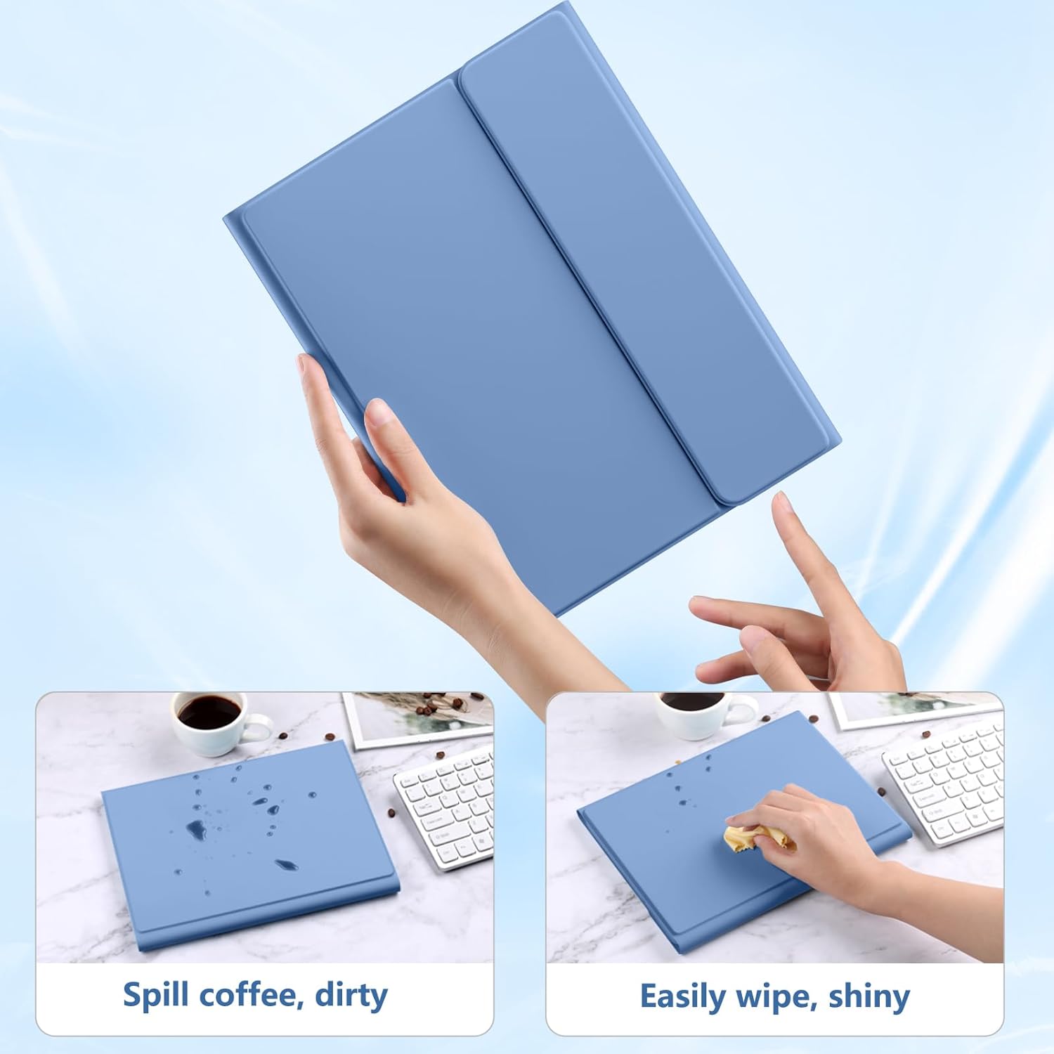 Thumbnail 5 de Vobafe Keyboard Case for iPad 10th/11th Gen (A2696/A2757/A2777) with Detachable Trackpad Keyboard – Blue