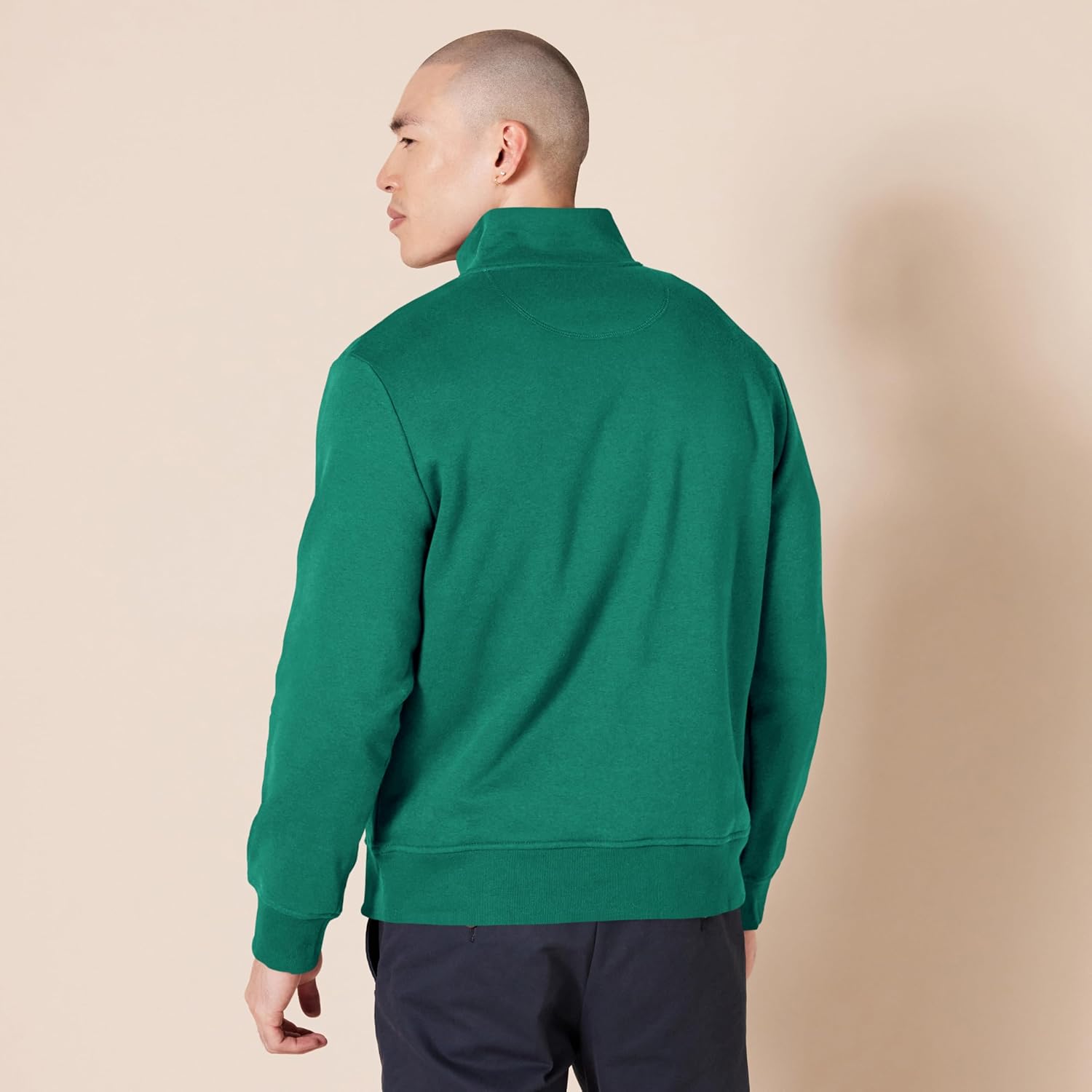 Thumbnail 1 de Amazon Essentials Herren Langärmeliges Fleece-Sweatshirt mit Viertelreißverschluss