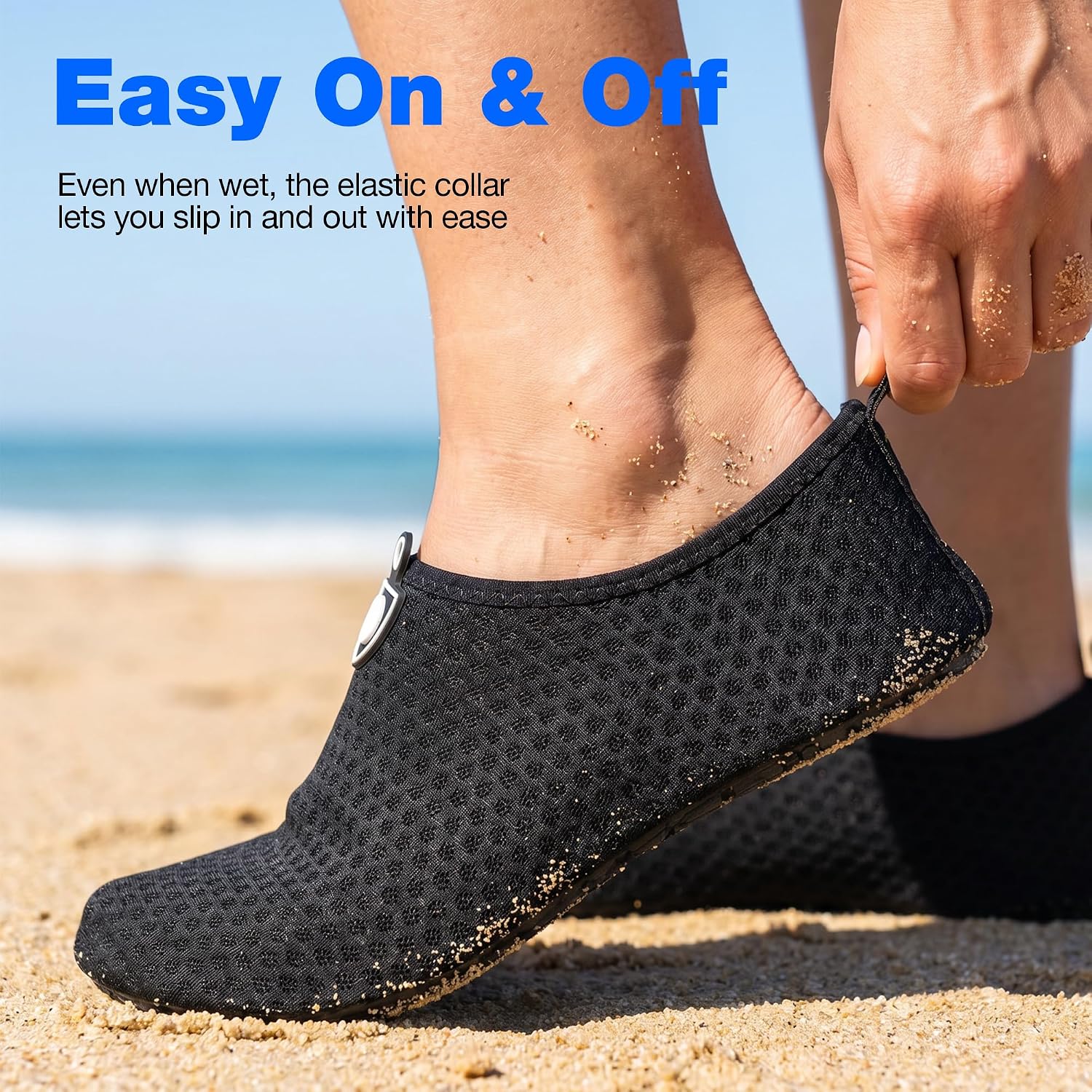 Detalle 1 de SIMARI Water Shoes for Women & Men – Breathable Quick-Dry Aqua Socks (SWS001)