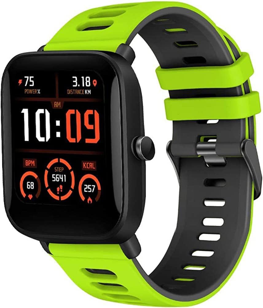 Detalle de Fleshy Leaf 20mm Silicone Bands for Amazfit GTS/GTS 2 family and Bip Series