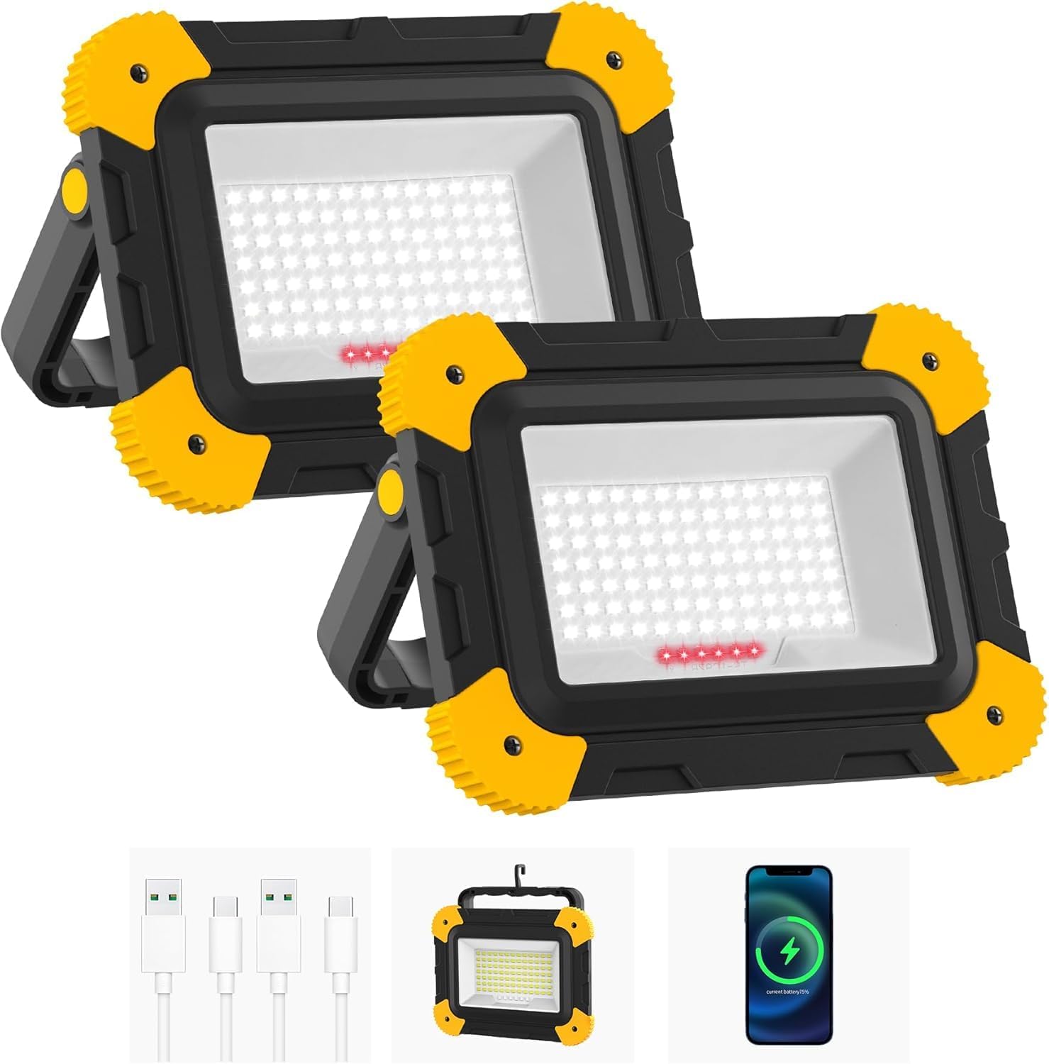 Detalle de NATPOW Portable LED work light 40W 2 pack