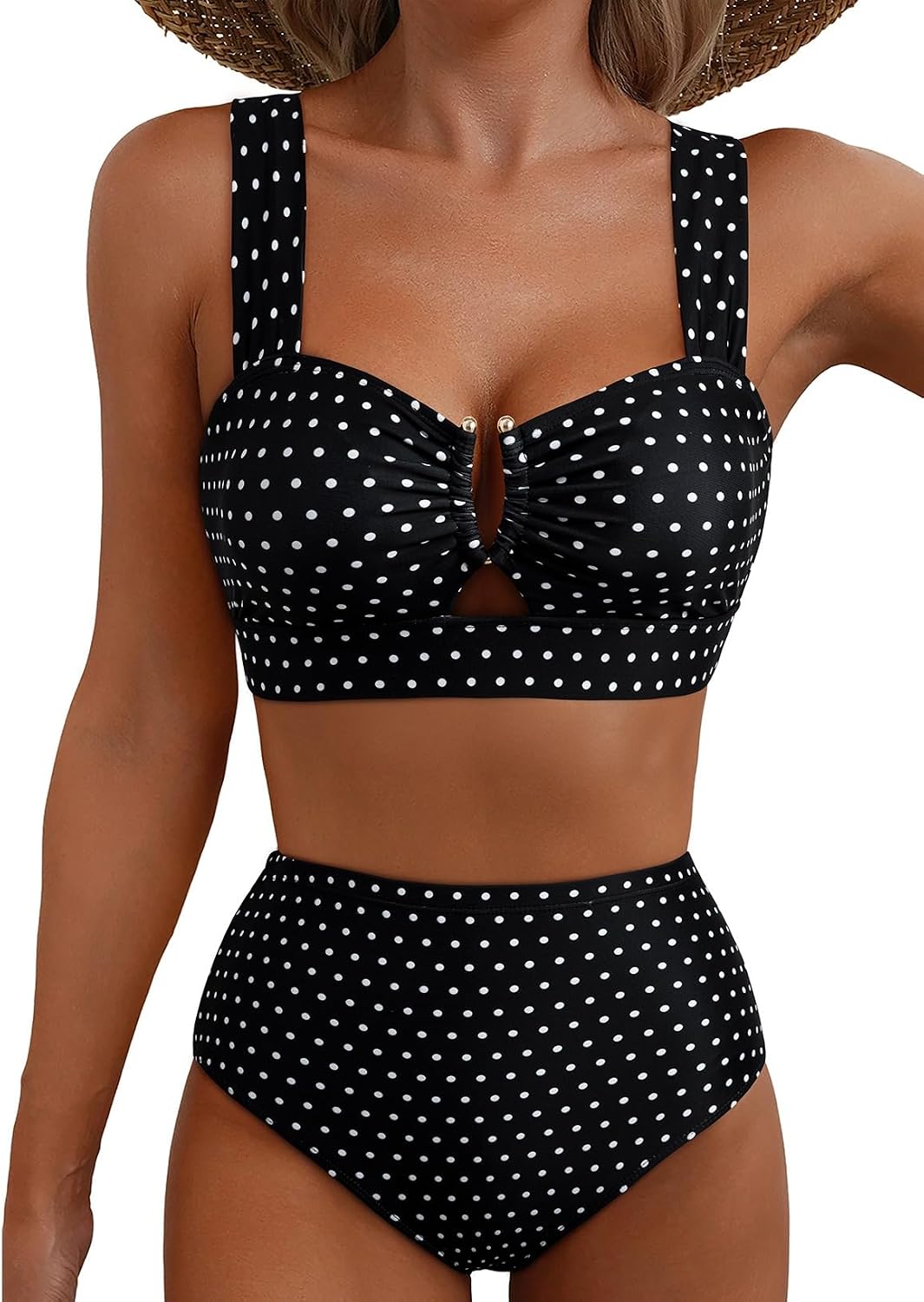 Detalle de 2 Piece Floral U Wire Cutout Bikini Set