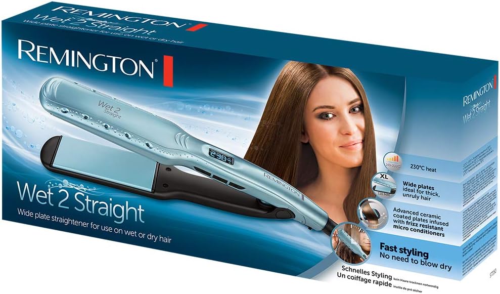 Thumbnail 1 de Remington S7350 piastra per capelli Wet2Straight: liscia anche da bagnato, 140–230°C con display LCD