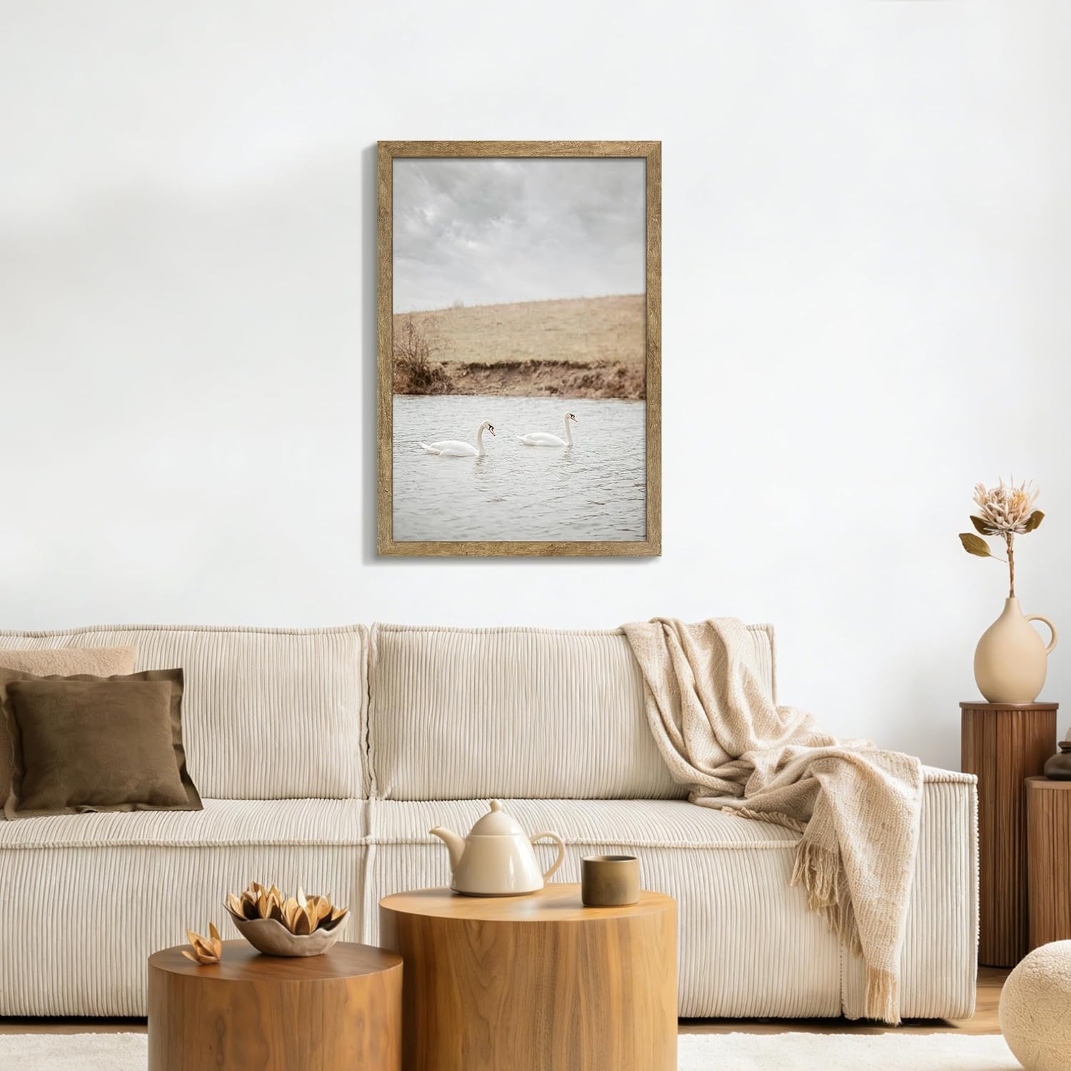 Thumbnail 6 de Fisnish 24x36 Poster Frame Natural Woodgrain Brown