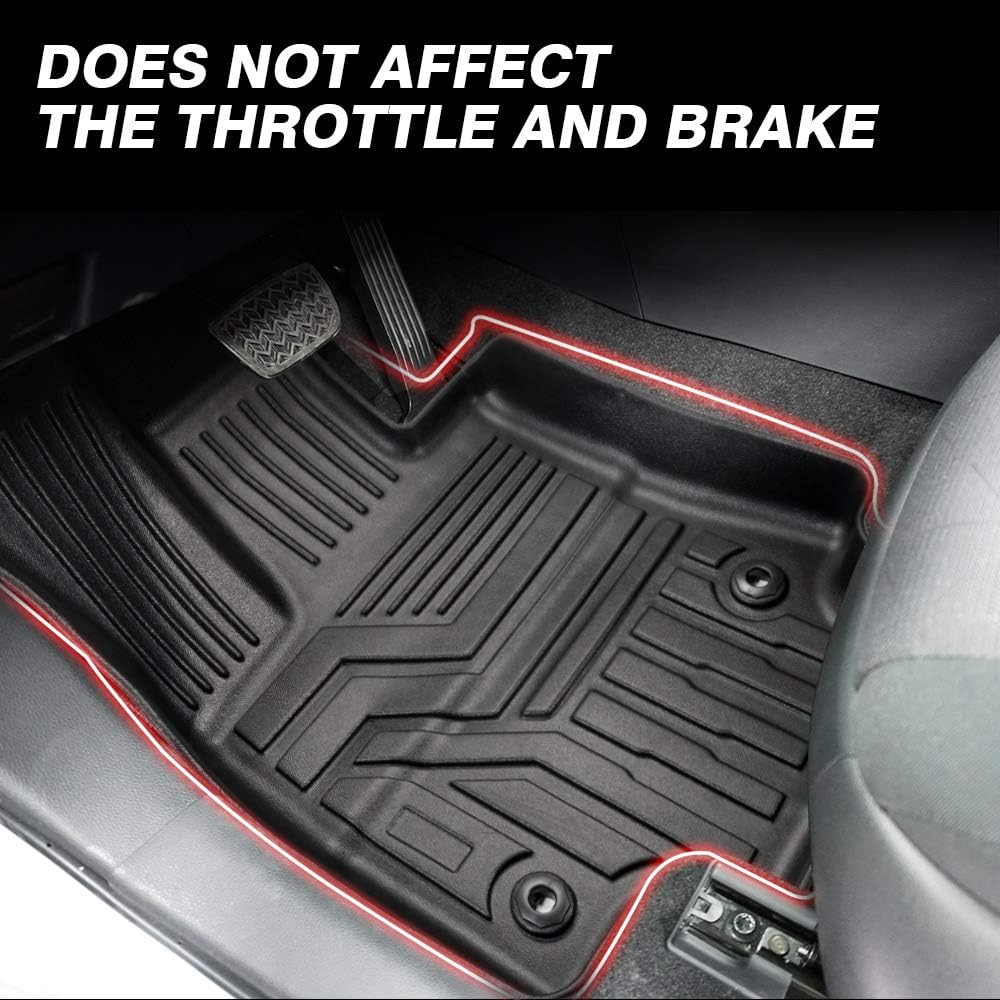 Thumbnail 2 de Powerty All Weather Floor Mats for 2019-2025 Toyota RAV4 (3D TPO) - Heavy-Duty, All-Weather Floor Liners