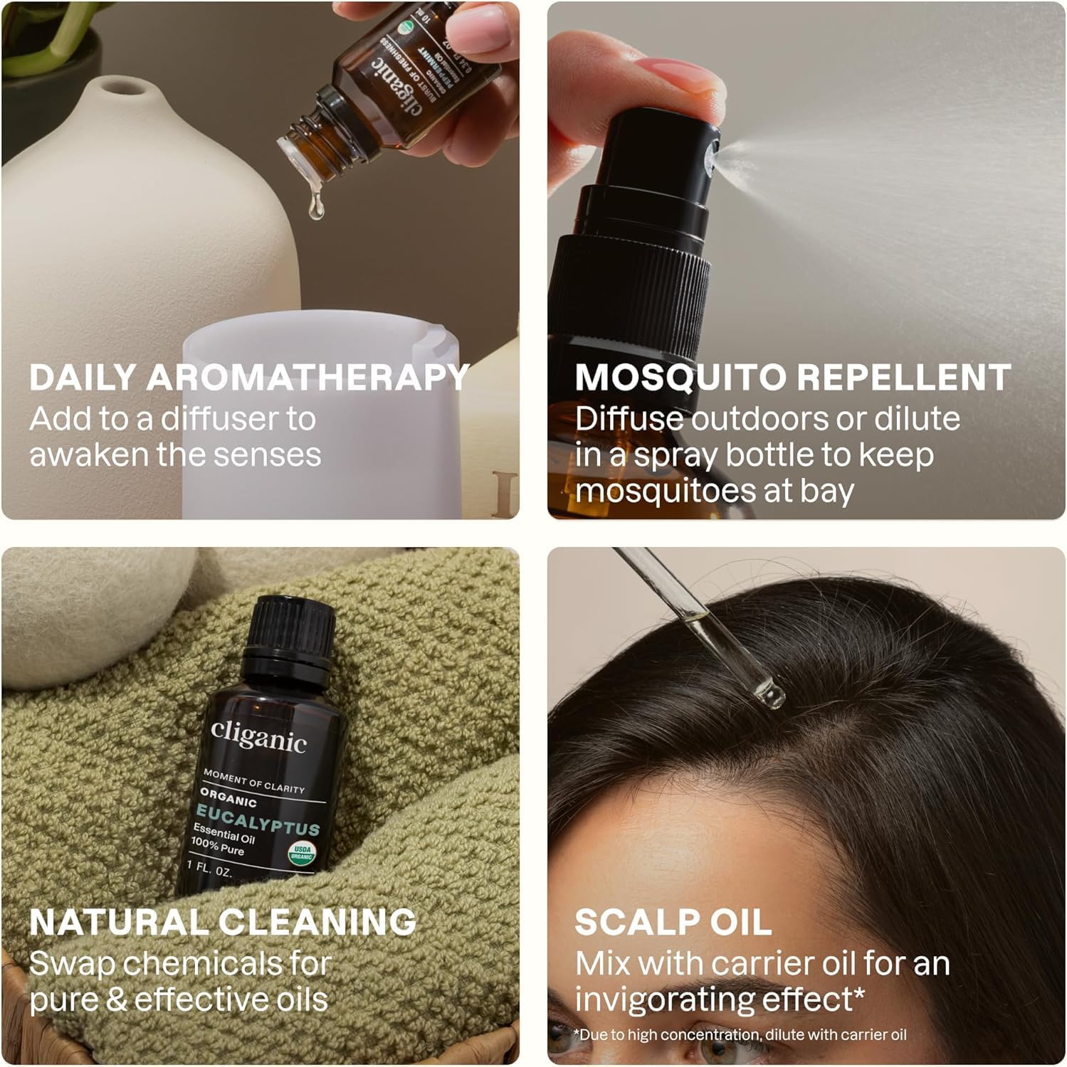 Detalle 2 de Cliganic Eucalyptus Essential Oil 1oz