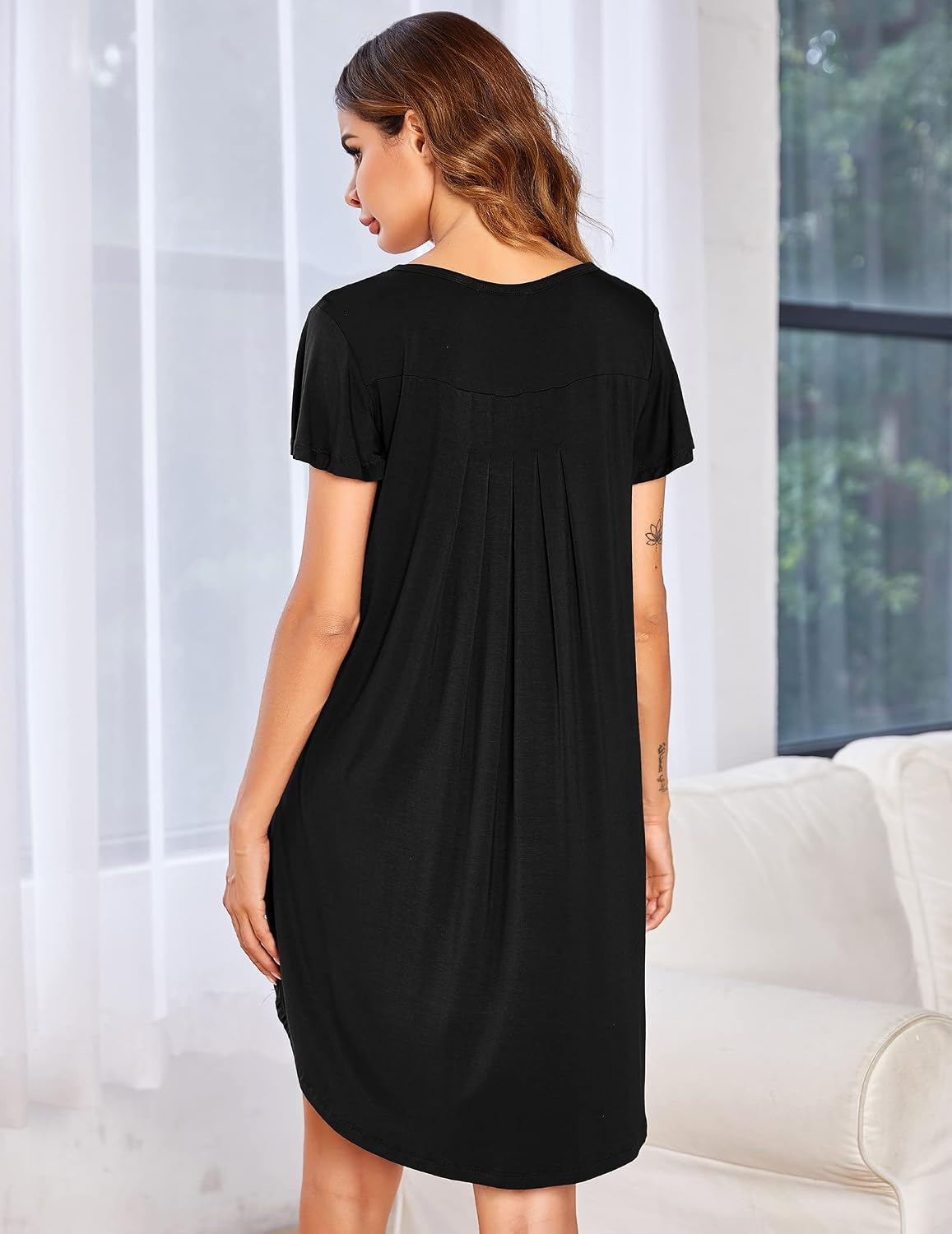 Thumbnail 3 de Ekouaer Camicia da Notte Donna Taglie S-3XL
