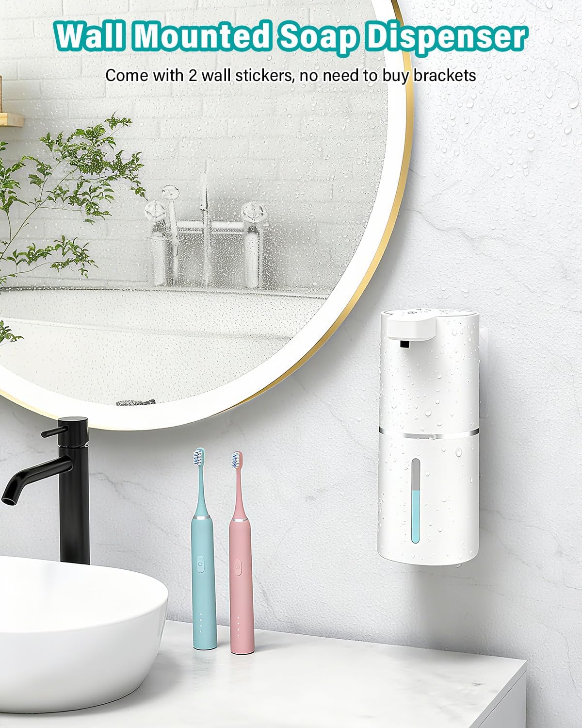 Thumbnail 3 de Dalugo Automatic Wall Mounted Soap Dispenser, 380mL with Sensor
