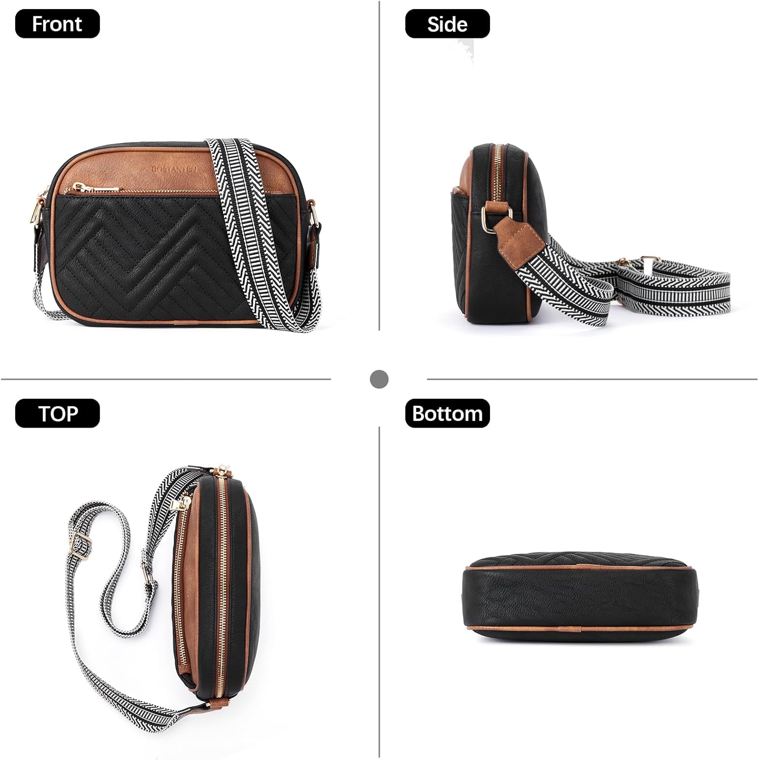 Thumbnail 5 de BOSTANTEN Quilted Crossbody Bag