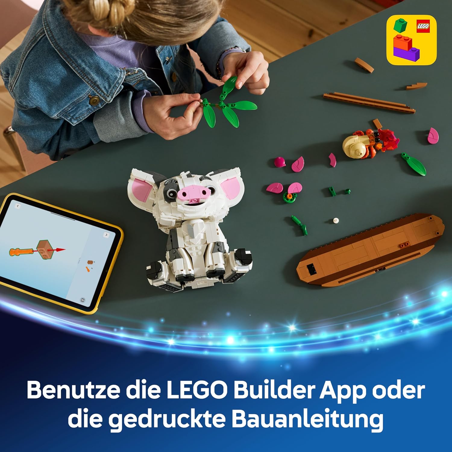 Thumbnail 5 de LEGO Disney Vaiana Pua – Das detailreiche Schweinchen-Set (43292) als Zimmerdeko