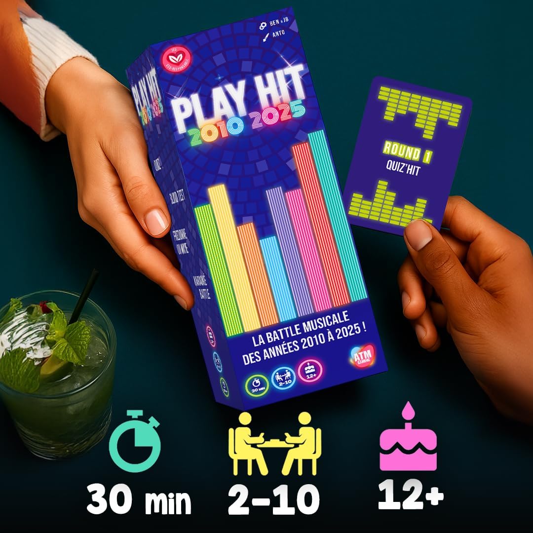 Thumbnail 1 de ATM Gaming Play Hit – Jeu de Société Musical, Quiz Années 2010 à 2025