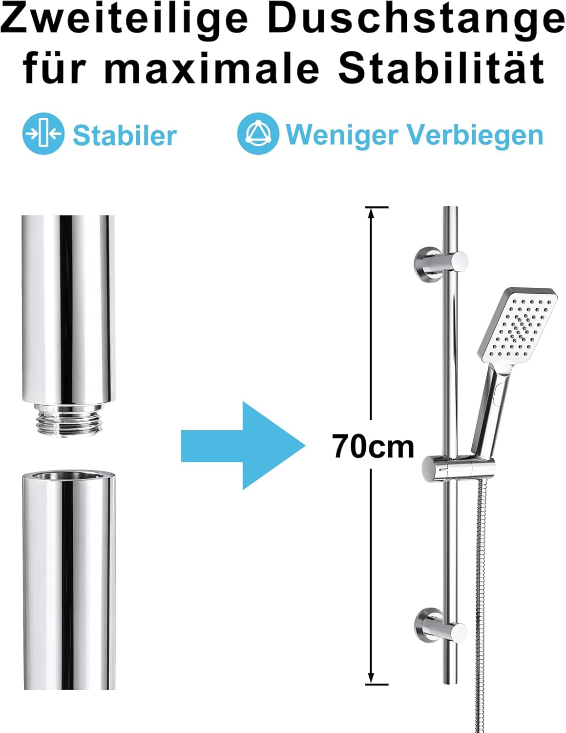 Thumbnail 1 de Görbach Colonna Doccia 70 cm Acciaio Inox