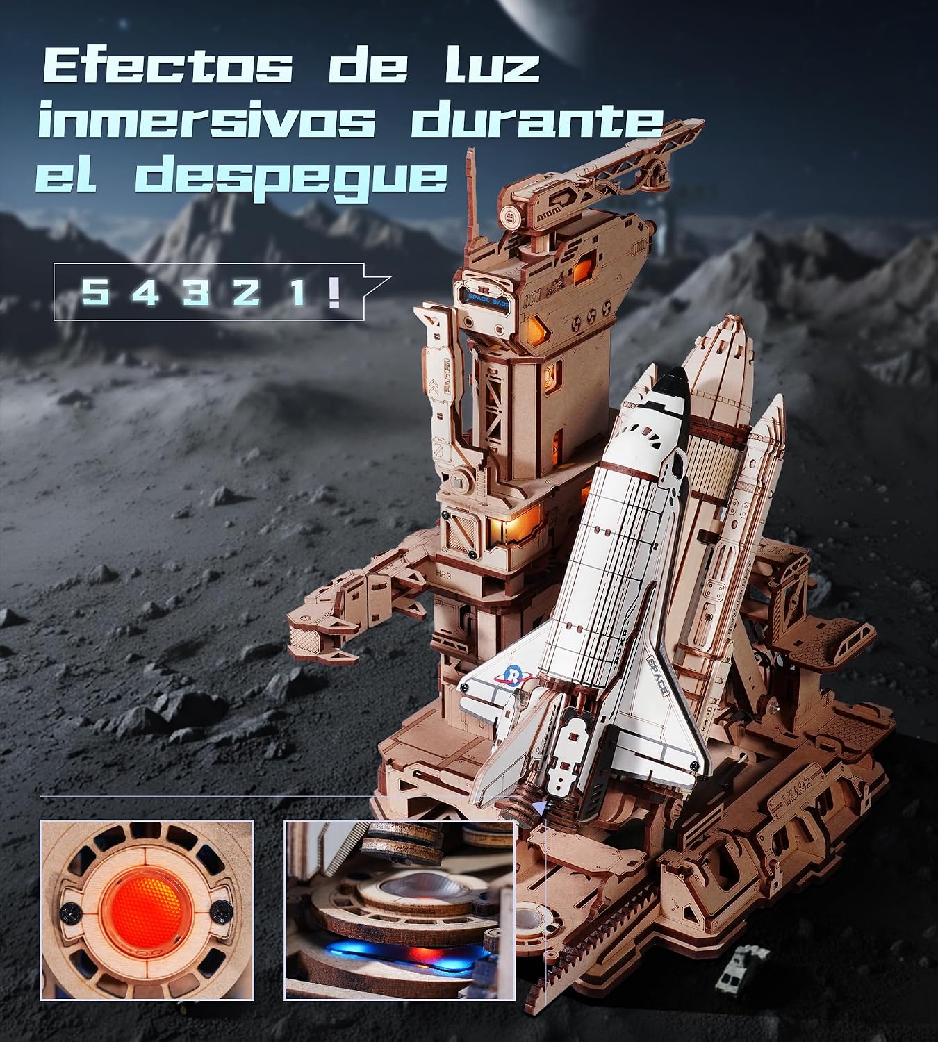 Detalle 2 de ROKR Puzzle 3D Transbordador Espacial LKA02 🚀