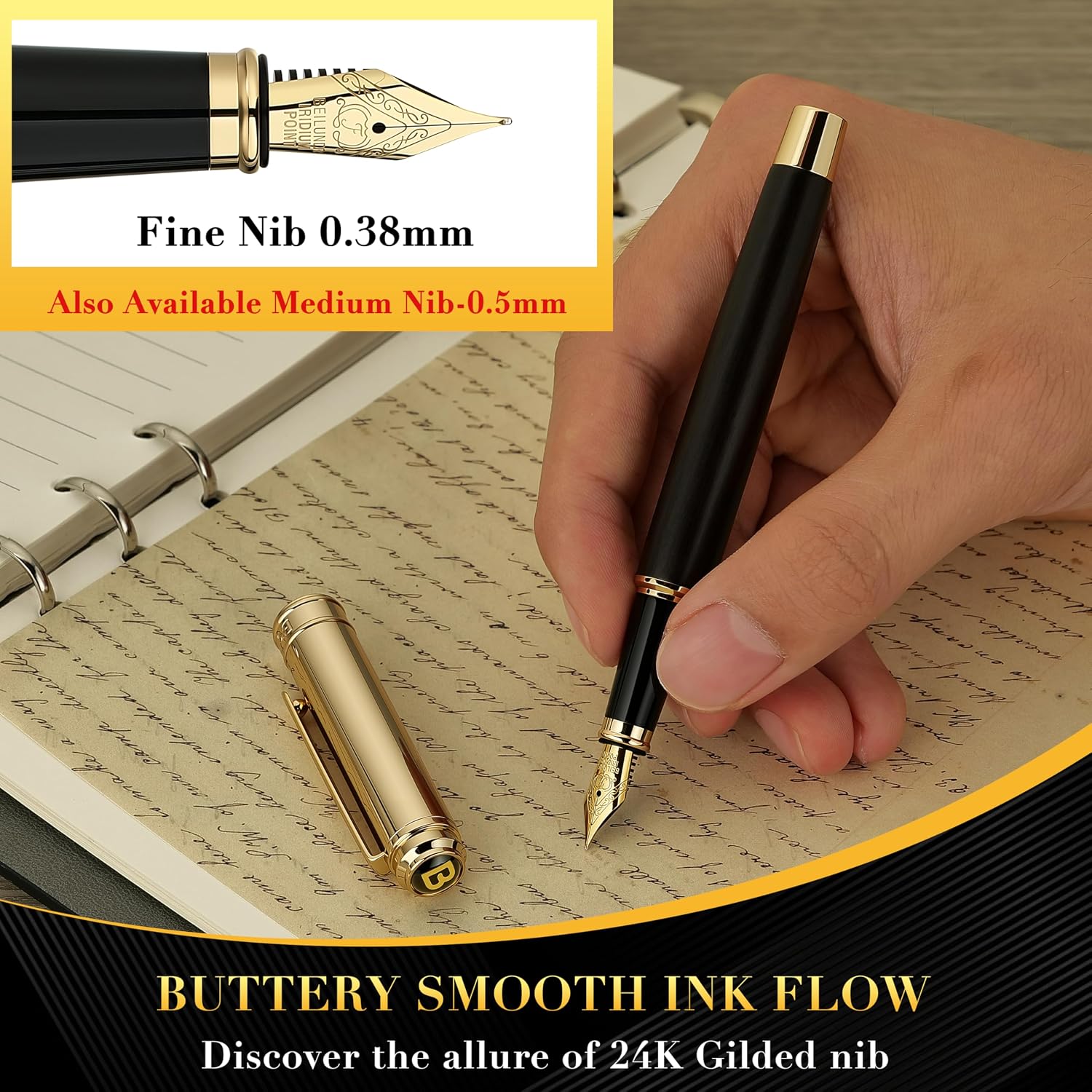Thumbnail 4 de BEILUNER Fountain Pen, Blackwood