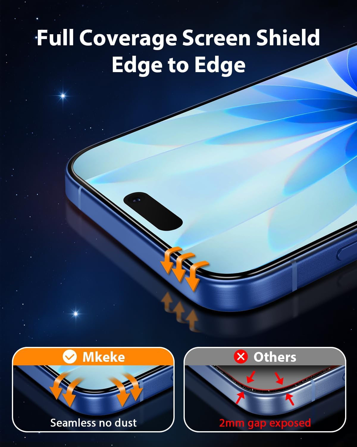Thumbnail 6 de Mkeke iPhone 17 Screen Protector 3-Pack