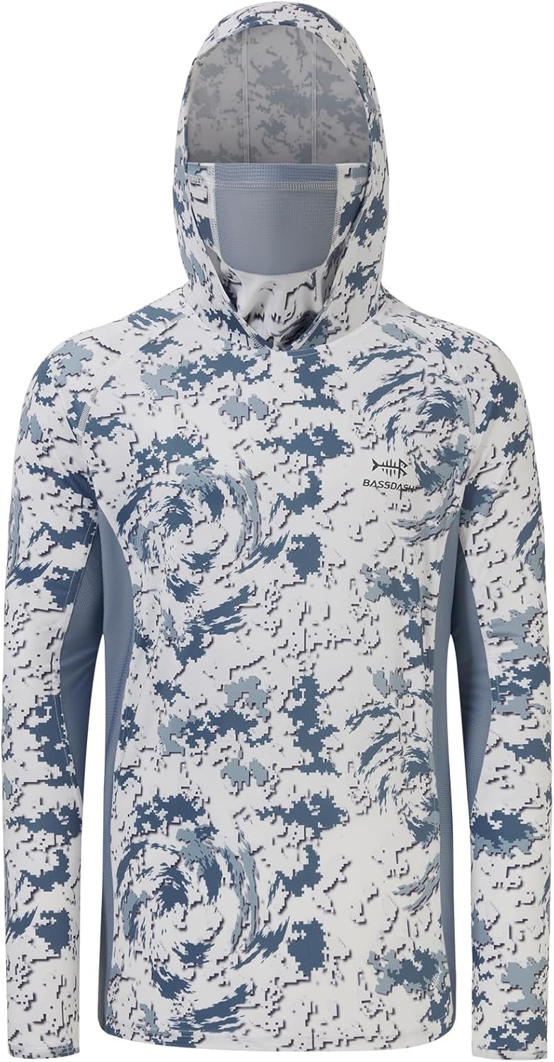 Thumbnail 4 de BASSDASH Men's UPF 50+ Camo Long Sleeve Hoodie Shirt 🎣