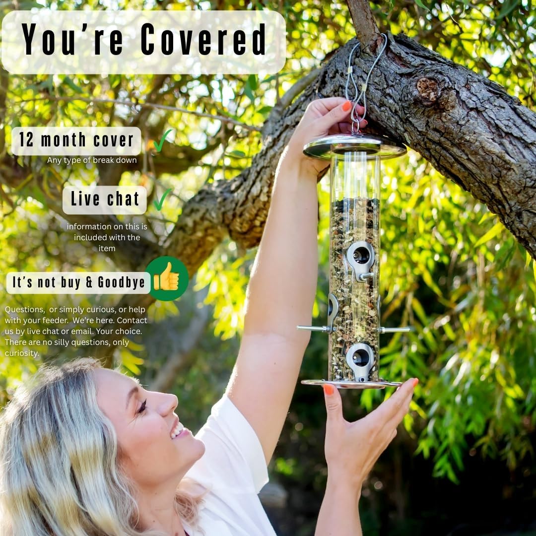 Thumbnail 5 de HEAVY DUTY stainless steel bird feeder 35cm 🐦