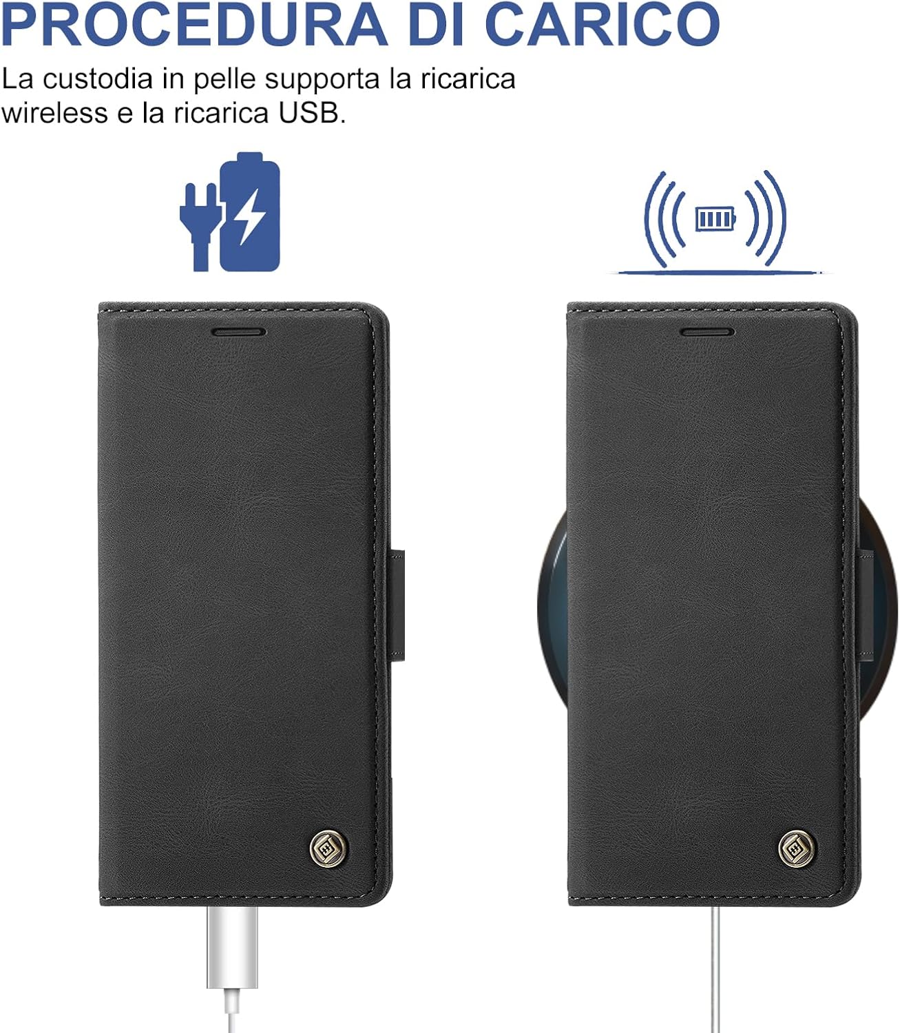 Thumbnail 6 de Giyer Cover per Samsung Galaxy A26 5G – Custodia con Vetro Temperato, Portafoglio RFID e Supporto Flip