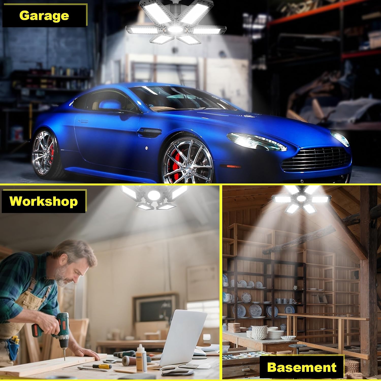 Detalle de ISKYDRAW LED garage light, 185W