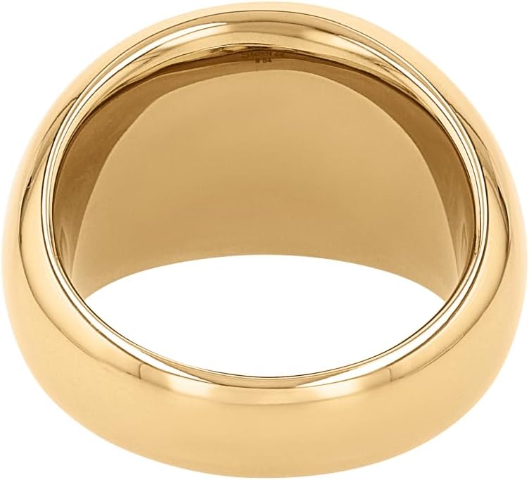 Detalle de JOOP! Ring Edelstahl Damen – Gold, 14 mm Breite, kommt in Schmuck Geschenk Box