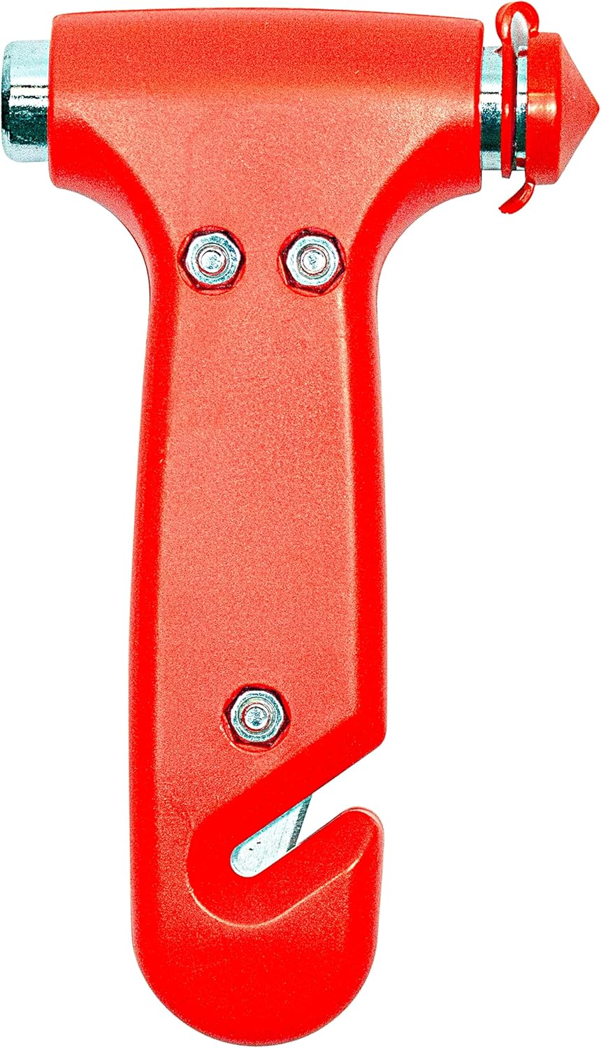Thumbnail 1 de AA6240 Emergency Car Window/Glass Hammer with Seatbelt Cutter – Red