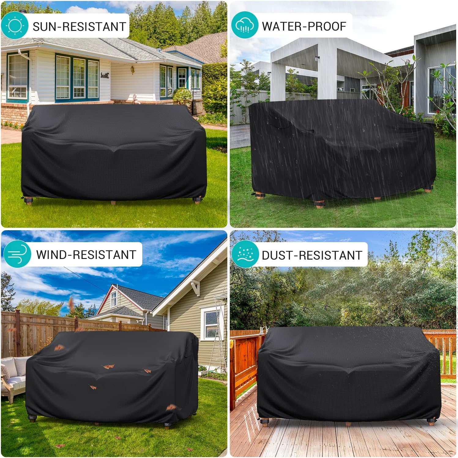 Detalle de BROSYDA Outdoor Sofa Cover 88-Inch