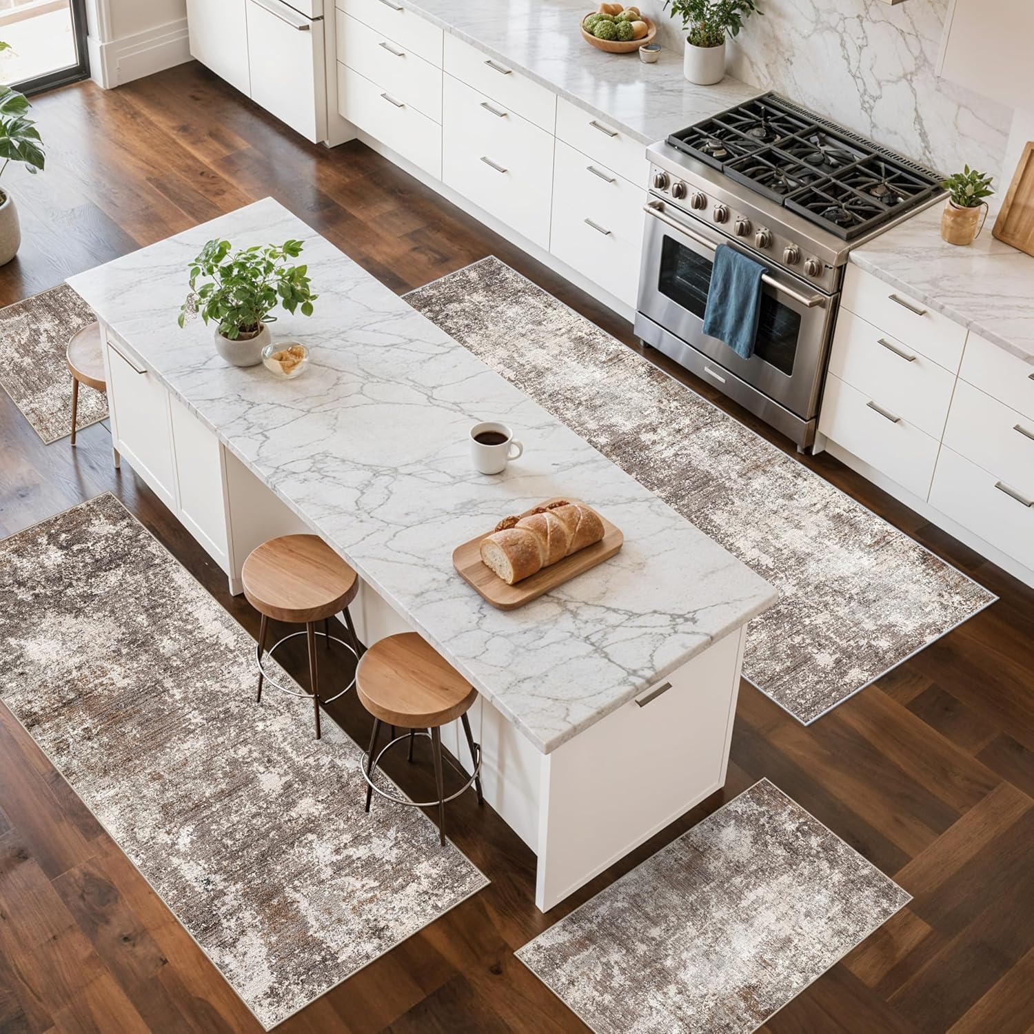 Thumbnail 2 de 4-Piece Kitchen Rug Set 2x3,2x4,2x5,2x6