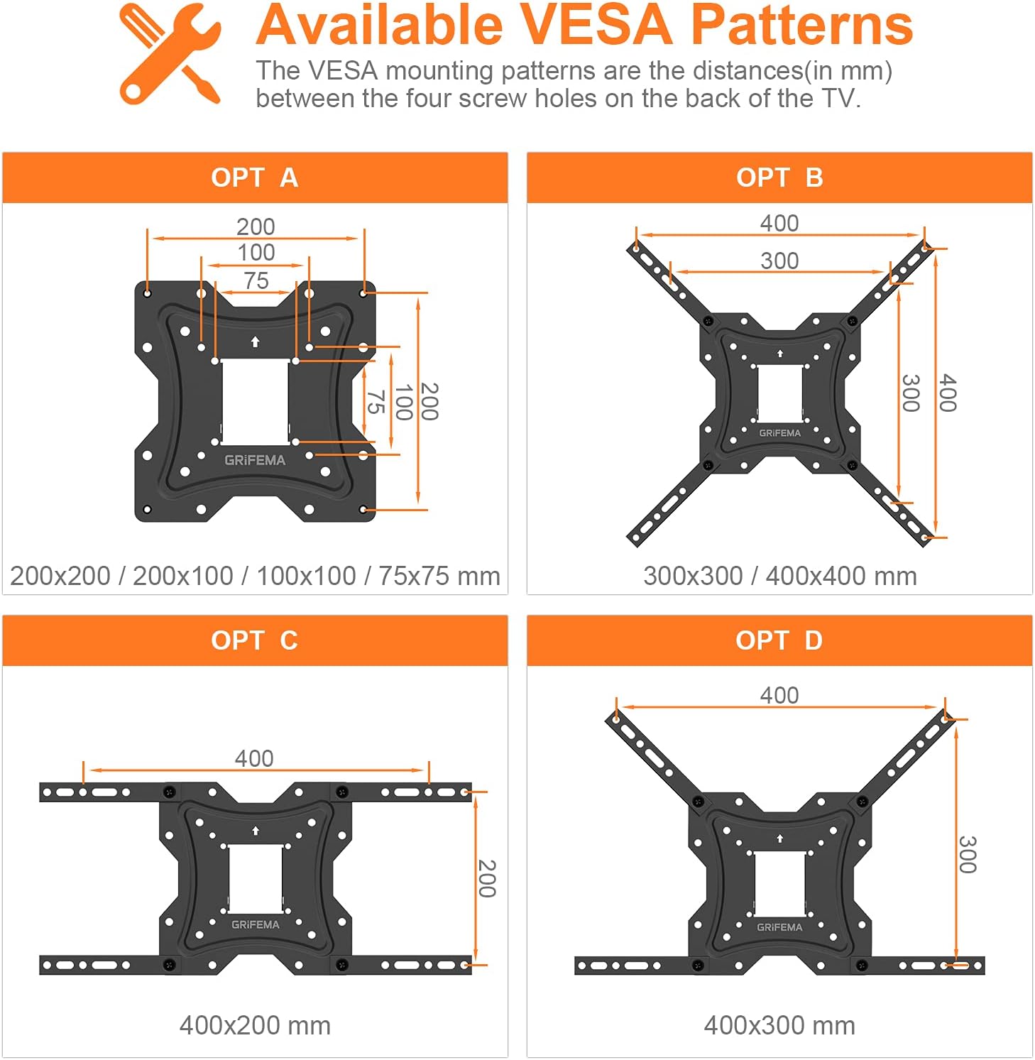 Detalle 2 de GRIFEMA GB1004 TV Wall Bracket 26-55 inch